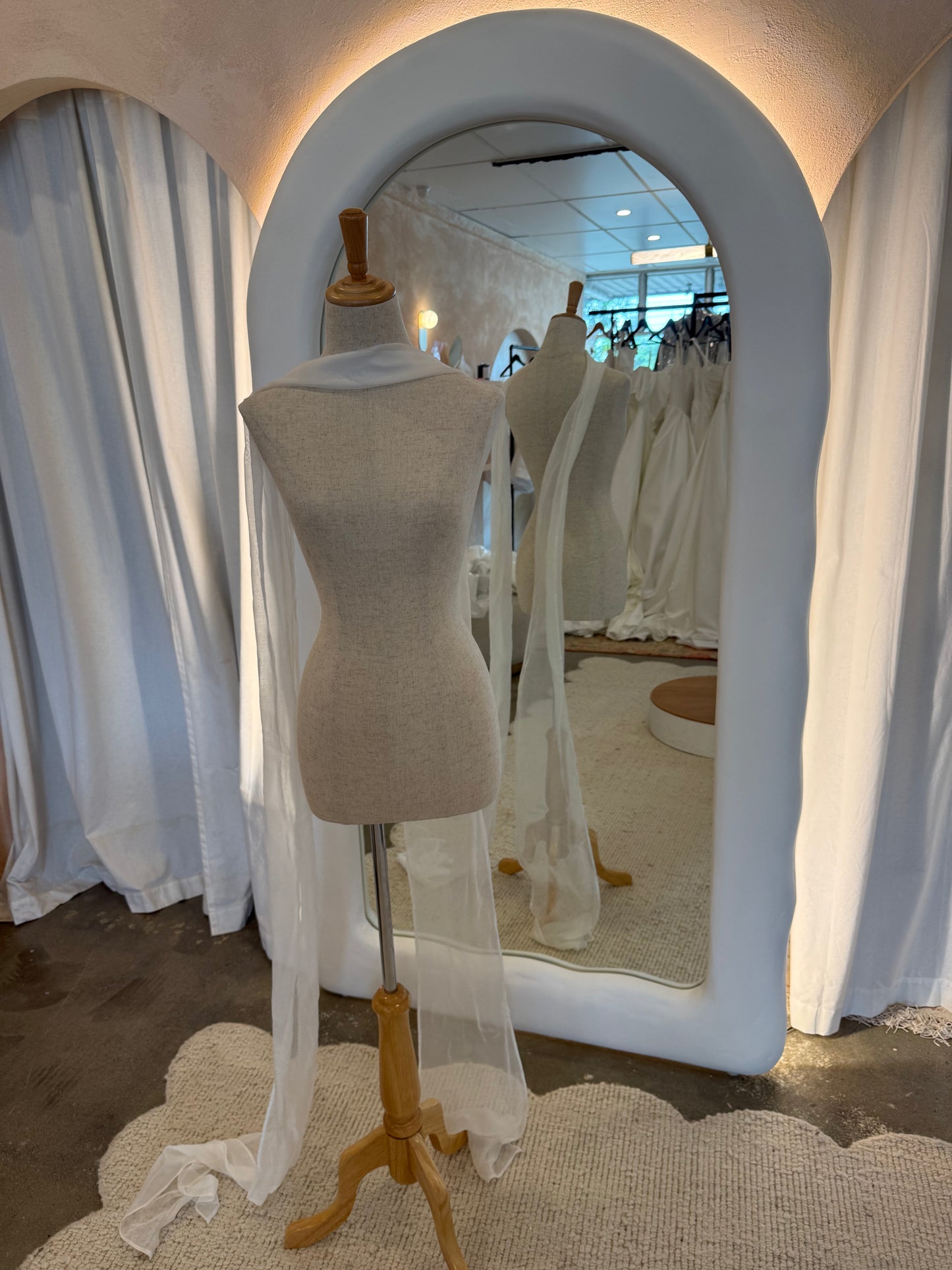 Silk Organza Tulle Neck Scarf