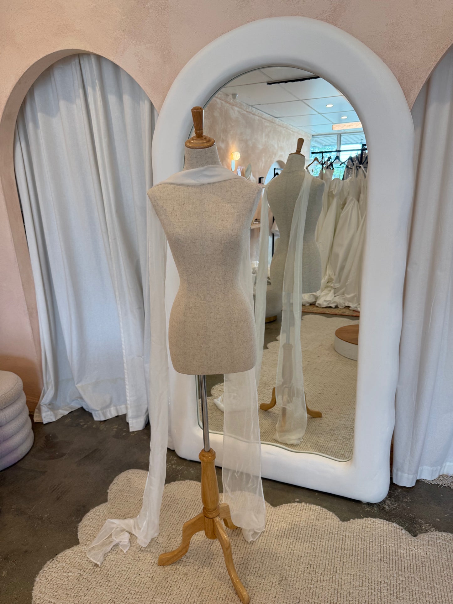 Silk Organza Tulle Neck Scarf