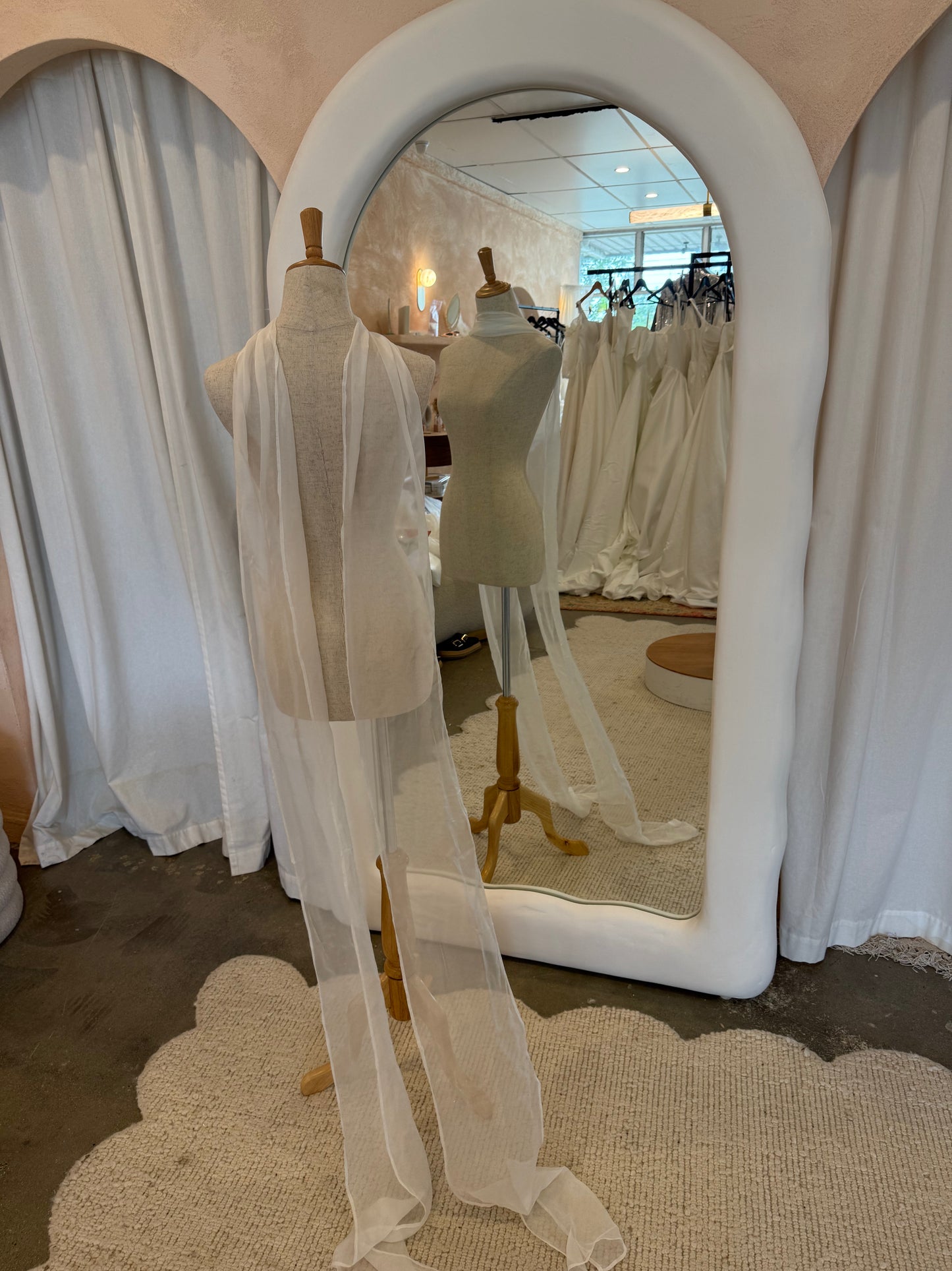 Silk Organza Tulle Neck Scarf