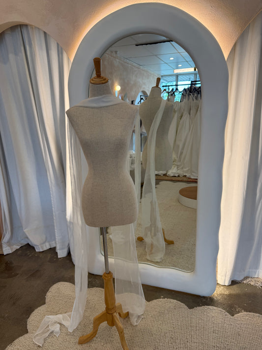 Silk Organza Tulle Neck Scarf